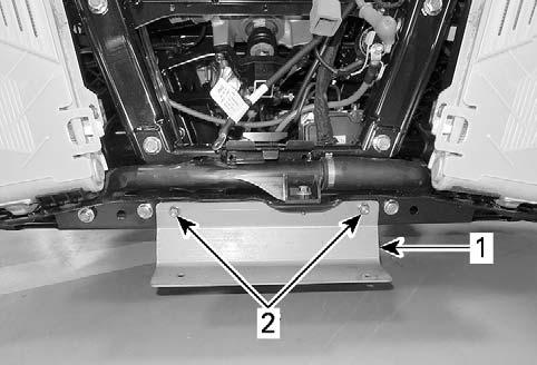 UNCRATING NOTE: This step is only applicable if a hoist was used to lift front of vehicle from crate base for tire installation.