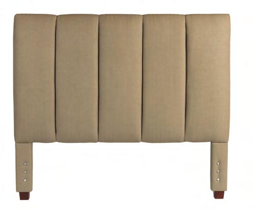 38 DESIGN YOUR OWN BED Channel Headboard QUEEN 3008QN-HB straight: 65W 58H 3.5D 3108QN-HB notch: 65W 62H 3.5D 3208QN-HB arch: 65W 62H 3.5D KING 3008KG-HB straight: 80W 58H 3.