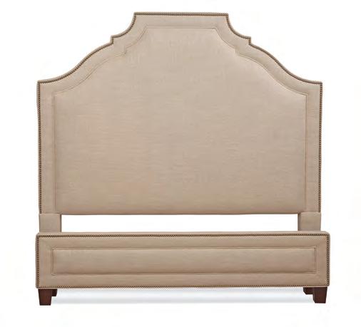 5D KING 3525PAKG-HB: 80W 75H 4D Standard with Nail Trim as shown, Optional Nail Color *also available non-tufted footboard 3000QN-FB queen footboard: 65W 15.