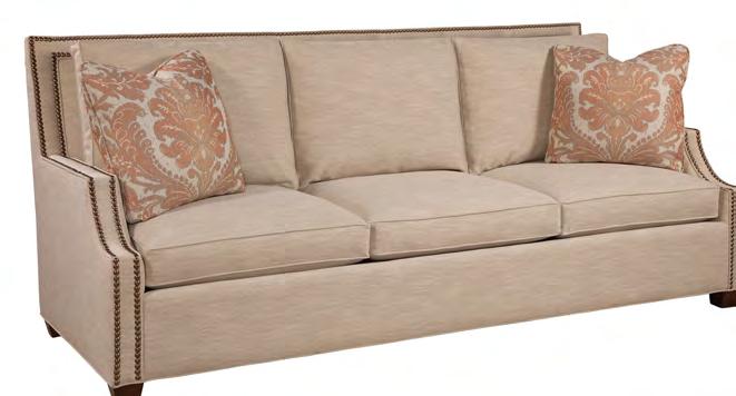 across top of inback Matching Ottoman Available 1294-50 1294-56 sofa and 1294-54 chair shown 1294-56