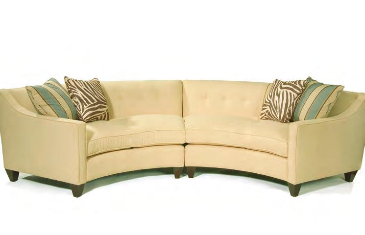 70 1211 sectional SECTIONALS Available in Leather 1211-86L/R LAF/RAF loveseat and 1211-82 armless