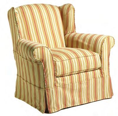 4001-08 chair w/ faux slipcover (shown) and matching ottoman CHAIRS 77 4002-01 chair and matching ottoman Available in