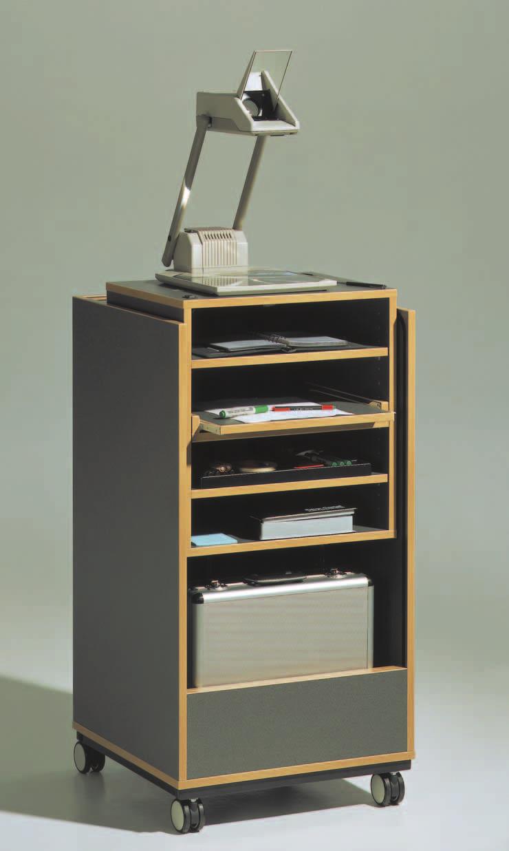 In use as OHP-trolley Multifunctional lectern Model DPR 10 Specifically designed for professional use, this multifunctional lectern offers more of everything.