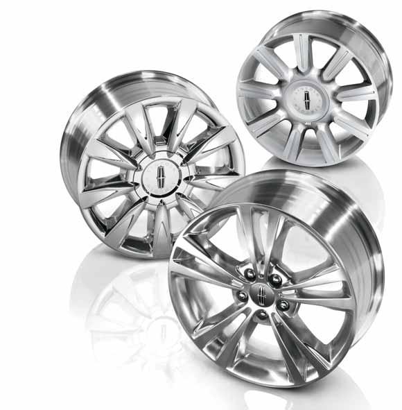A. 7-IN. 9-SPOKE MACHINED ALUMINUM WITH PAINTED POCKETS STANDARD B. 7-IN. 9-SPOKE CHROME-CLAD ALUMINUM OPTIONAL C. 8-IN.
