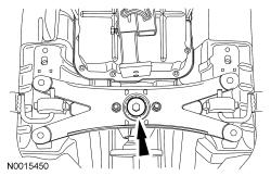 22. Install the selector lever cable eyelet onto the transmission manual lever. 23. Loosely install the transmission insulator to extension housing center screw. 24.