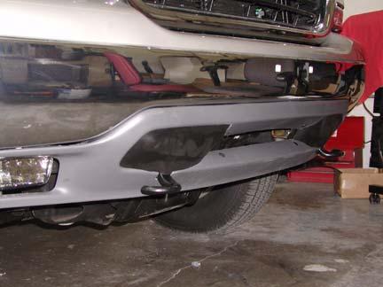 Position front bumper valence and kit covers (lower valence)