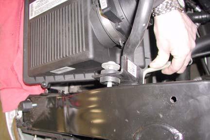 Kit Bracket (Radiator), Kit Washer (1/4 SAE), Kit Nut (1/4-20 Nylock) Kit Cover (Upper Fan Shroud Block Off) o. Install fan on fan clutch with four bolts.
