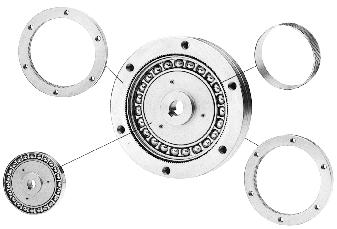 Pancake Component Gear Sets The Most Axially Compact, Single-Stage, High-Ratio Gearing Available DYNAMIC CIRCULAR SPLINE: An internal gear which has the same number of teeth as the Flexspline and