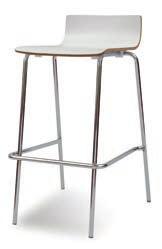 Offered in a regular-height chair as well as a bistro-height with regular or low profi le back.