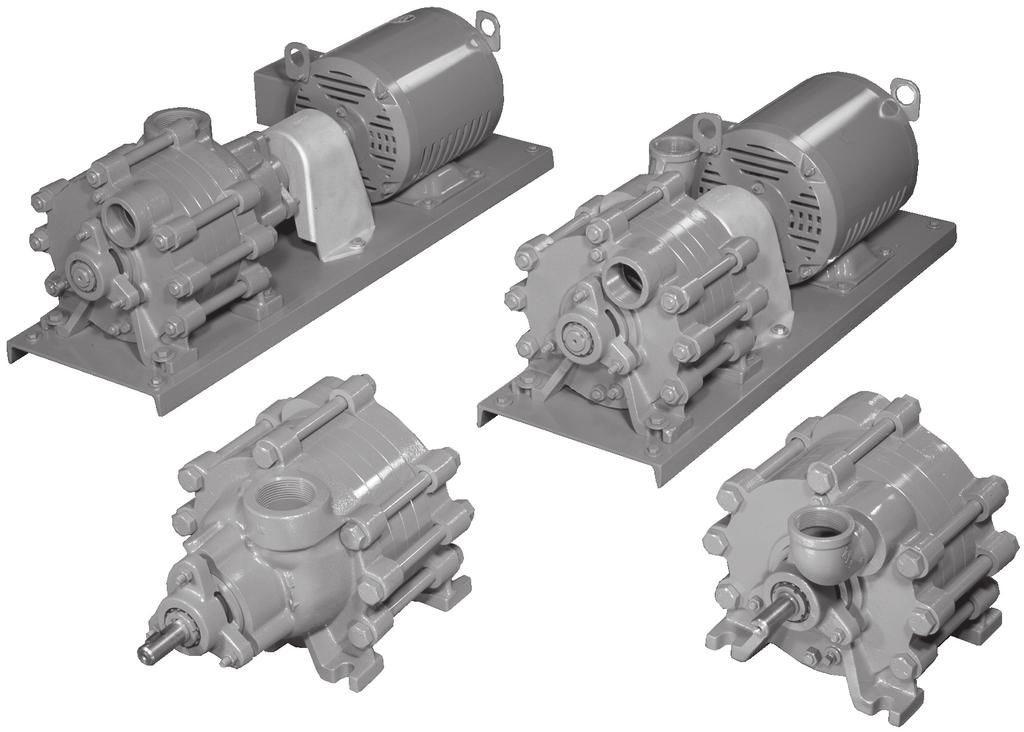 MTH PUMPS 15 25 26 17 27 Series Flexible Coupled Capacities to 15 GPM Heads to 115 Feet Low NPSH Requirements Page 1-19 15 17 25 26 27 LIMITATIONS Discharge Pressure Seal Pressure* Suction Pressure
