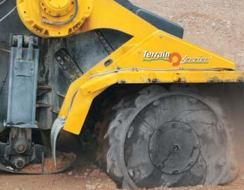 Greater rock penetration is achieved with a top-down cutting system, TEC TM Plus technology, and a host of other features that contribute to the effectiveness of the Terrain Leveler SEM.