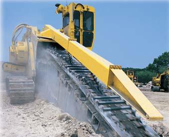 Road Construction / Reconstruction: Terrain Leveler surface excavation machines offer a great way to excavate rocky areas in preparation of new roads.