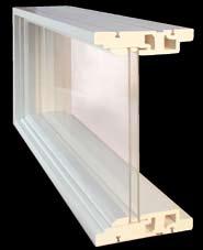 Transom Design Features Frame components are made of composite material with a