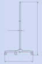 Series 1 Mobile Lamp on a fixed height stand Mobile Lamp on a Fixed Height Stand + mobile lamp on a stable, tilt-resistant roller base + easy and safe positioning of lamp head by means of an