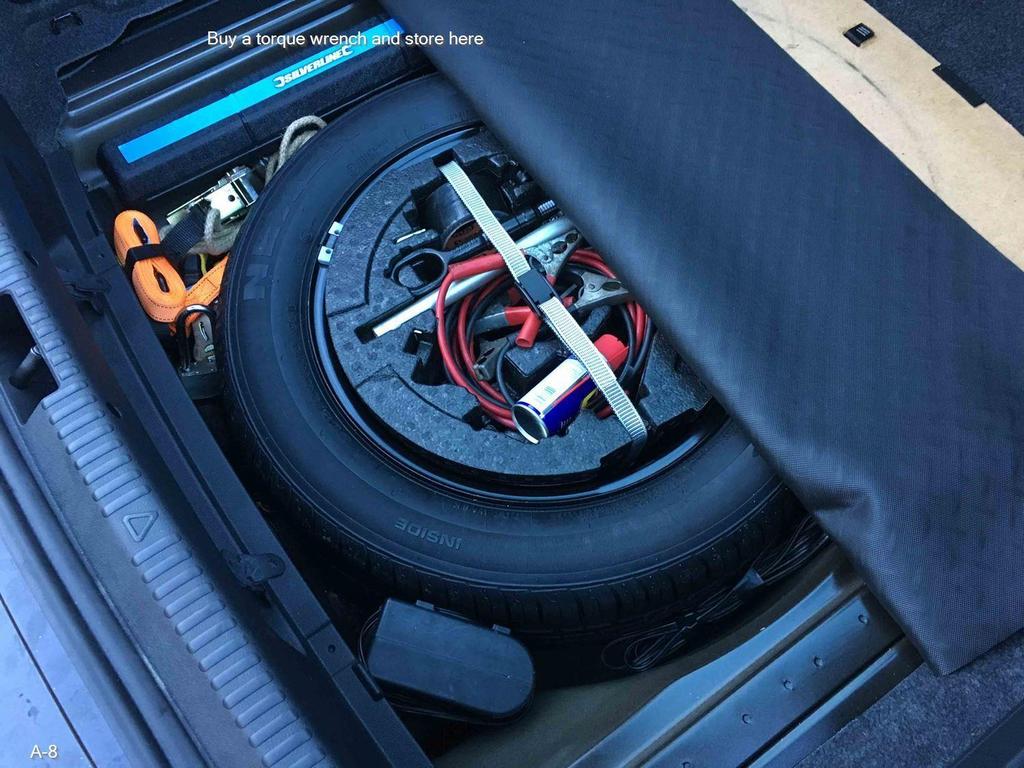 If not owned, it can be stored in the spare wheel storage compartment, along with correct socket as an alternative