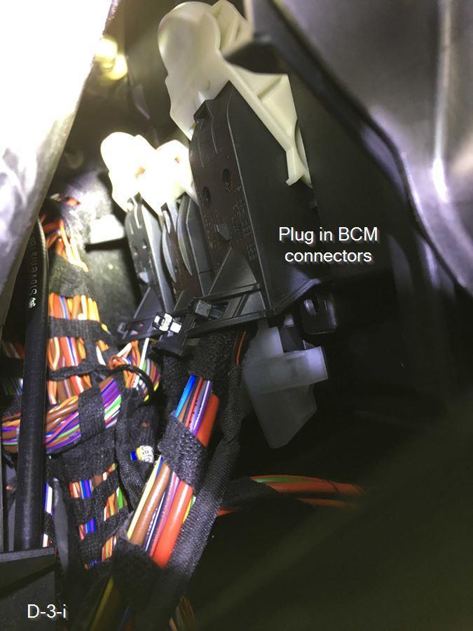 Plug BCM connectors back into