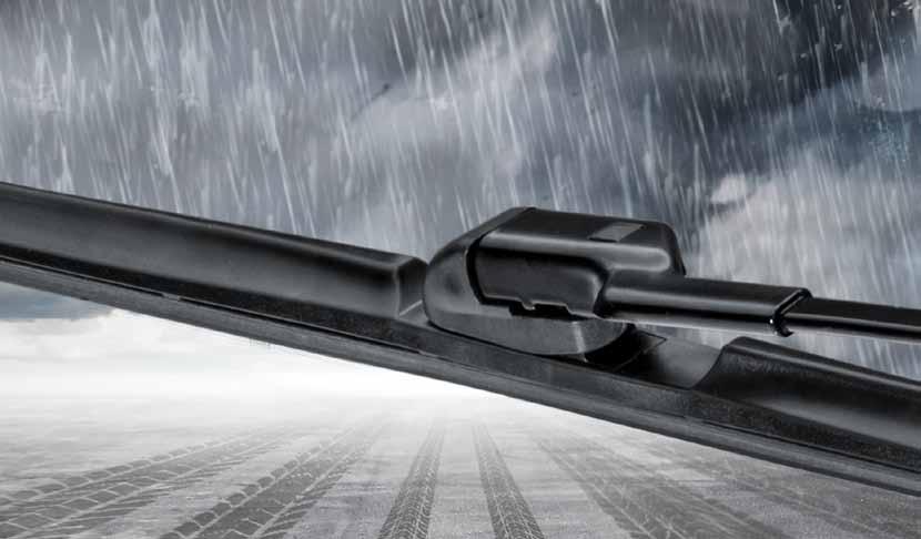 CLEAR VISION WITHOUT STREAKS Drivers frequently put wiper blades to the test under difficult conditions as they must withstand temperatures of -30 to +70 degrees and deal with snow, dust, sleet and
