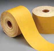 GOLD RESERVE DISCS AND SHEET ROLLS 13 Aluminum oxide grain FEATURES P graded premium A/O grain Strong B-weight latex/paper backing Water-based, non-loading
