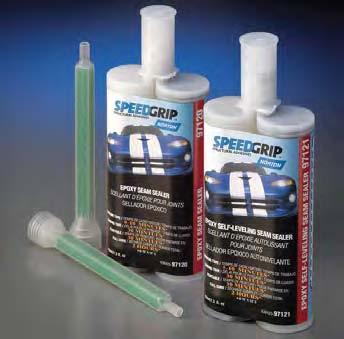 STRUCTURAL ADHESIVES AUTO LINE 37 SpeedGrip Seam Sealers Epoxy This seam sealer is available in two formulations and both are paintable in 30 minutes.