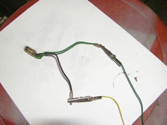 used a 12 volt indicator bulb from a speedo.