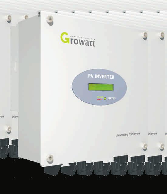 Datasheet Input data (DC) Growatt 000-S Growatt 500-S Growatt 2000-S Growatt 3000-S Max. recommended PV power (for module STC) 300W 900W 2300W 3400W Max.