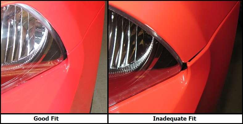 Check the fit of the ROUSH Fascia to the fenders. If the Front Fascia is wider than the fenders, shims are required. Refer to Figure 28. Figure 28 36.