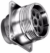 MIL-C-26500 aluminum/stainless steel, threaded/bayonet coupling THREADED COUPLING PYLE ZZY MS2426X( )TXX, BACC45F( ) Shell Style (Stainless Steel pictured) Basic Performance Level Hardware
