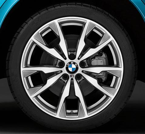 [ 06 ] 21-palcové BMW M Performance disky z ľahkej zliatiny Double-spoke style 599 M Bicolour, v matnej