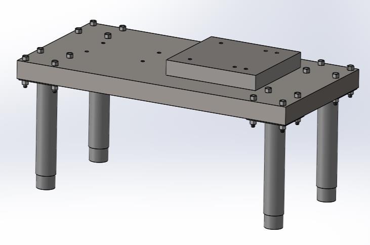 The final motor mounting plate assembly is shown in Figure 22. The next step is to add the Figure 22 motor and gear box to the assembly.