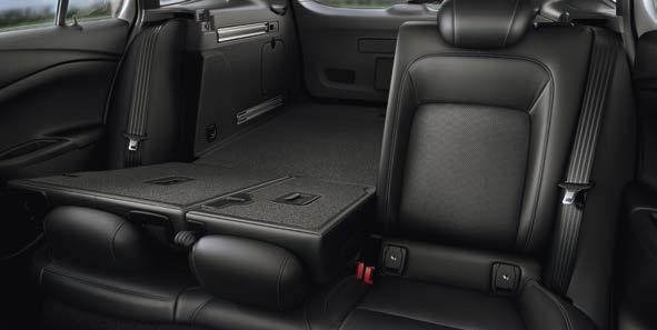 the whole operation even easier with the rear seats split 40/20/40 for even greater flexibility.