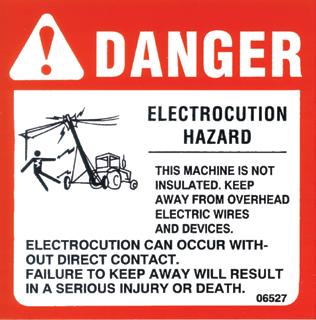 Safety Instructions - Section A Safety Decals on the Farm King 12" 112'/122' swing drive auger The following
