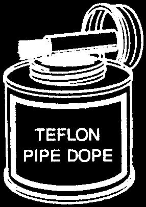 LUBRICANTS / REPAIR KITS TEFLON PASTE (PIPE DOPE) TT-319 TEFLON PASTE (PIPE DOPE) 1/2 Pint WIth Brush Top COMBINATION TEFLON / SILICONE LUBRICANT The LUB-986 lubricates and