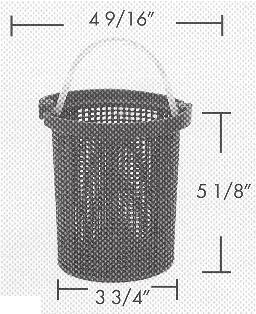 BASKETS / FILTER BAGS / PUMP COVERS BA-680 BASKET TO FIT STA RITE DURAGLAS AND MAXIGLAS PUMPS Replaces: C108-33P This