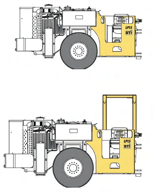 C2000 series Transmission: Clark 20,000 series, long drop, remote mounted, electric shift Three forward and three reverse speeds Vehicle speeds with 12 x 20 tires @ 2200 rpm with standard axle ratio: