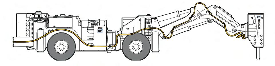 BREAKER GREASING SYSTEM OPTIONS Point of Use Point of use grease zerk, no remote greasing points. Breaker Auto-Lube System Auto greasing system, breaker only.