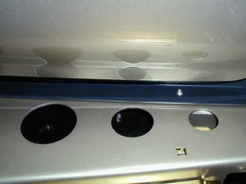 then using M6 hardware, fit mudflap to rear bar end surrounds