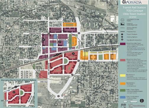 Arvada: Transit Station Framework Plan Extensive public process over last year Plans for Sheridan, Olde Town and Kipling Olde Town Plan