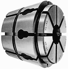 Wide Range Multibore DIN 6343 Collets 14.75º M677 L 1 = Total Length = 45.0 mm CLAMPING RANGE Metric ROUND A = Max. Dia = 85.5 mm HEXAGON SQUARE Order No.