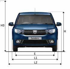 width with door mirrors 1,994 L3 - Interior width between wheel arches 1,005 M1 - Distance between hip joint and ceiling