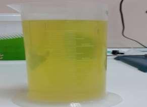 The biodiesel sample obtained after washing process is given in Fig.