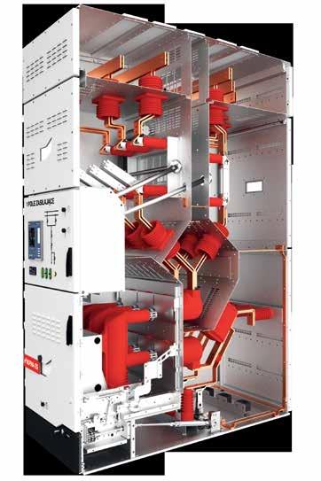 BAY DESIGN Bay consists of six independent high-current compartments isolated with metal barriers (busbar I compartment, busbar II compartment, system I disconnector