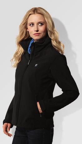 Ladies Jacket. Contemporary ladies jacket made from breathable, wind and water-resistant Soft Shell fabric.