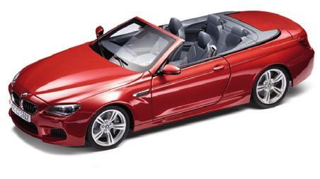 Scale: 1:18 Monte Carlo Blue 80 43 2 186 352 Silverstone II 80 43 2 186 353 BMW M6 Convertible (F12 M). The BMW M6 Convertible has the powerful looks that embody its ability for great performance.