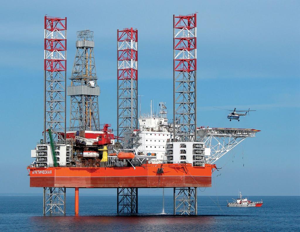 KE Designed for drilling exploration and production oil and gas wells on the shelf of the Arctic and other seas.