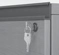STEEL LATEAL FILES HANLES A ound, Anthracite Grey F Full pull G ound, Silver L Classic 2-drawer lateral files Add a counterweight to meet