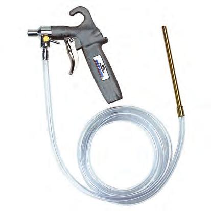 Syphon Gun Economical 79SG Syphon Gun features a powerful syphon that delivers up to 12 gallons of liquid per hour. Incorporates separate liquid shutoff valve for operating flexibility. Easy to clean.