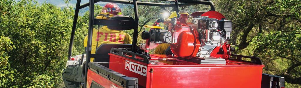 Qualified for Type-7 brush trucks, the VERSAX can be used for firefighting and other applications, such as