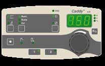 Caddy Arc is equipped with automated power factor correction (PFC), which minimizes disturbing feedback effects in the mains supply network.