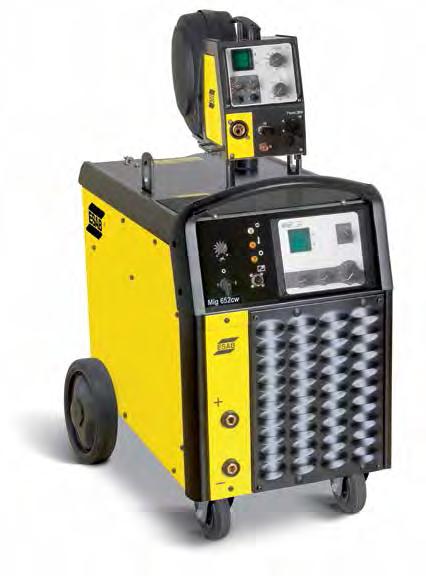 ORIGO MIG 402c, 502c AND 652c VERSATILE POWER SOURCES FOR HEAVY DUTY USE A power source for MIG/MAG, manual electric and gouging for the heavy dutycapacity range Stepless voltage setting Intermediate