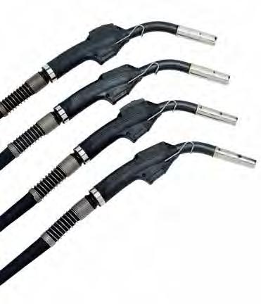 PSF WELDING TORCHES PROFESSIONAL MIG/MAG WELDING TORCHES Ergonomically shaped welding torches Ball joint in the hand piece Screwed gas nozzles Sprung switch contact pins Available in lengths of 3 m